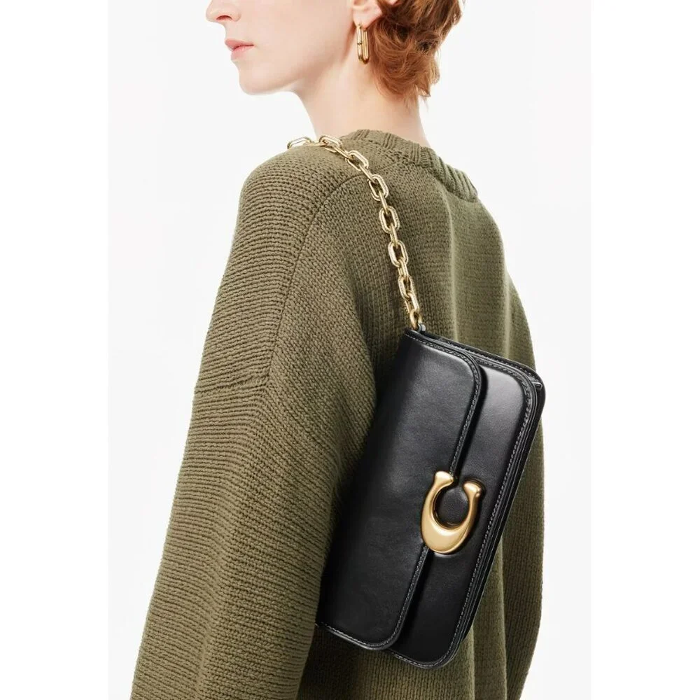 Coach Idol 23 Shoulder Bag Black OS - Picture 9 of 14